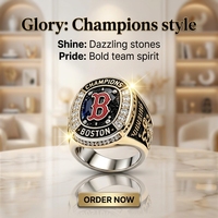 Bagues de championnat personnalisées pour hommes, enfants, jeunes, équipes sportives, avec logo et nom d'équipe, pour récompenses de football, basketball, baseball, softball, soccer.