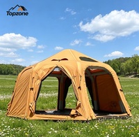Tente dôme gonflable pour le camping familial en plein air, tente gonflable sphérique, matelas gonflable