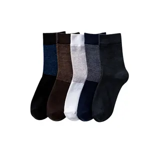 KT2- E252 mens cotton black dress socks business socks black mens wool dress business socks black big