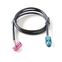 Adaptateur de câble automobile Fakra HSD LVDS YRL-fakra Luckyconnectors Dacar535, connecteur femelle à sertir 4 cœurs pour montage sur câble