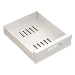 New Design <b>White</b> Metal Vent Pull-Out Folding Cabinet Organizer-Expandable Slide-Out Drawer Heavy-Duty Spice <b>Storage</b> <b>Shelf</b> - Product Image 4