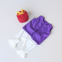 3pcs Handmade Baby Summer Aladdin Style Outfit Newborn Photography Hat Romper Jumpsuit Studio Accessory Kit