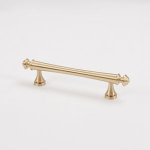 פליז מוצק פליז מוצק להתמודד עם ריהוט צרפתי בסגנון אירופאי מודרני עבור ארונות מטבח חדרי שינה-שחור חיצוני - Product Image 5