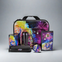 Kit d'accessoires pour fumeurs personnalisé en gros avec logo, 6 en 1, avec moulin, pot, plateau, balance, machine à rouler