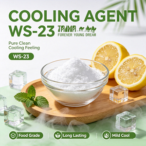 สารทำความเย็น WS23 ความเข้มข้นสูง รสเย็นนาน สารเติมแต่งอาหาร สารทำความเย็น WS-23 สำหรับเครื่องดื่มและผลิตภัณฑ์มิ้นท์ - Product Image 1