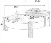 Nouvelle Table Basse/Table Centrale Moderne Élégante en Marbre et Bois, Faite à la Main, Écologique et Durable, à Poser au Sol – Vente en Gros |   Salle de séjour de luxe