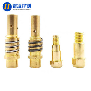 ก้านเชื่อมต่อปืนเชื่อม MIG MAG รุ่น Binzel 15AK 24KD 36KD ของ Lei Ling Welding And Cutting พร้อมหัวจ่ายสายไฟและที่ยึดหัวจ่าย - Product Image 1