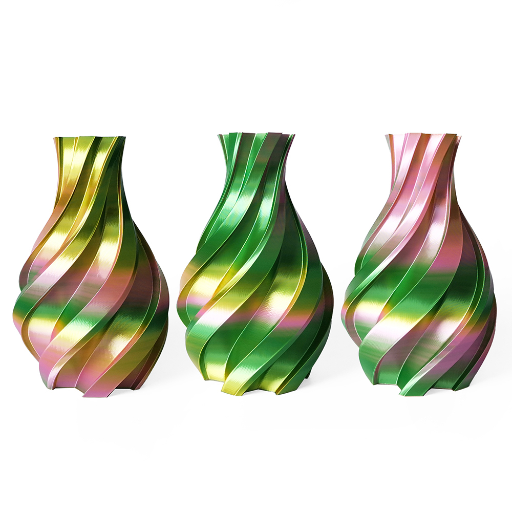 Tricolor Silk Gold+Green+Pinkish