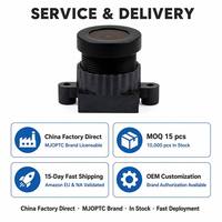 Objectif optique 3,6 mm pour caméras embarquées, objectif intelligent à vision robotique IA 6G 160 degrés, fabricants chinois d'objectifs MJOPTC