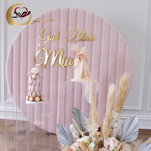Panel de Flores de PVC de Terciopelo Rosa para Eventos y Fiestas, Fondo de Escenario para Bodas - Product Image 3