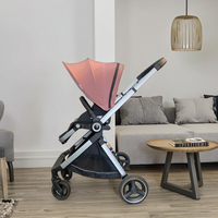 Poussette de voyage de luxe certifiée 2021 avec cadre en alliage et tissu Oxford tricoté pour landaus