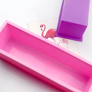 Cetakan Silikon Persegi Panjang Tebal untuk Pembuatan Sabun DIY, Kit Cetakan Silikon dengan Kotak Kayu dan Kotak Kayu dengan Cetakan - Product Image 3