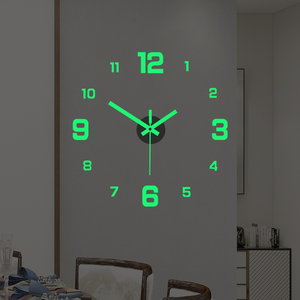 Wholesale Digital <b>Clock</b> Wall Stickers Needle Decoration Glowing <b>Clocks</b> DIY Bedroom Living Home Quartz Creatives Removable Room - Product Image 1