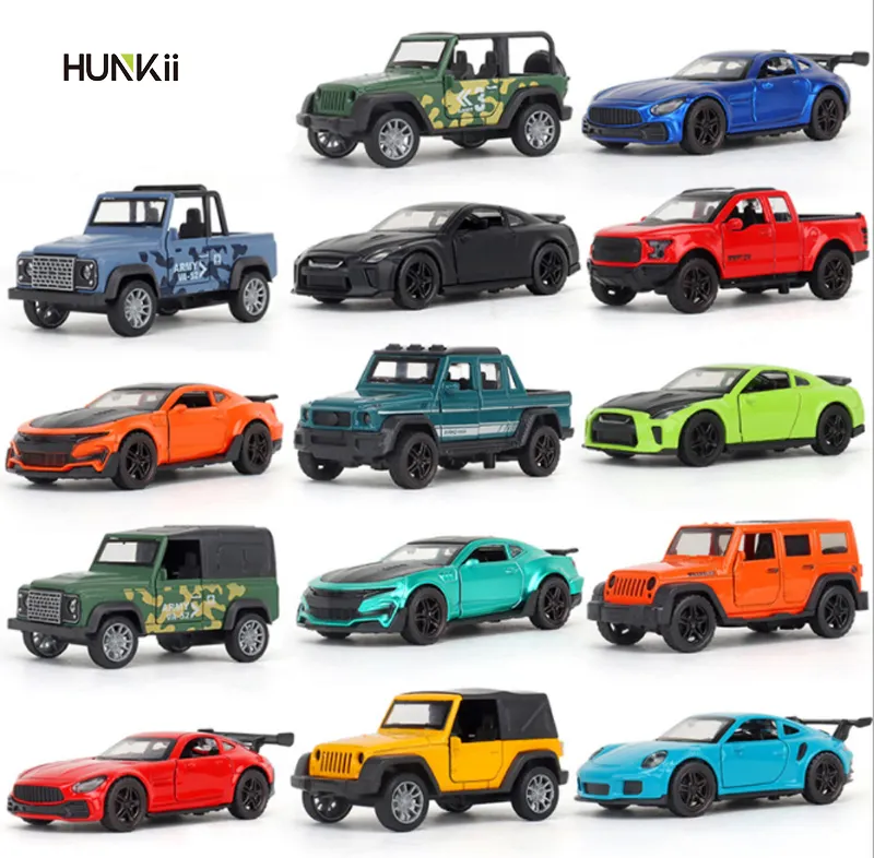 Wholesale Pull Back Toy Car 1:36 Alloy Creative Diy vehicles Metal diecast toys model car for boy