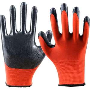USA Direct Customizable Nitrile Coated Smooth Seamless Knit <b>Safety</b> Work <b>Gloves</b> Grip Gardening <b>Gloves</b> - Product Image 1