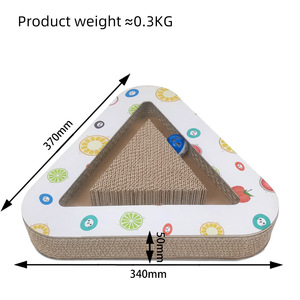 Personalizado 2 em 1 Rodada Grande Scratch Pad De Papelão com Trilha De Brinquedo <span class=keywords><strong>Cat</strong></span> Coçar Pads <span class=keywords><strong>Cat</strong></span> Play Board - Product Image 5