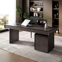 Bureau de direction moderne, durable et écologique avec armoire de rangement intégrée pour bureau à domicile et salle d'étude