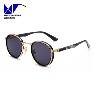 Lunettes de soleil rétro vintage OEM, style punk, avec logo personnalisé, protection UV400, verres et monture en PC, pour hommes et femmes - Product Image 5