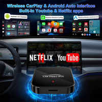 Boîtier multimédia AI 3 en 1 CarPlay OEM ODM, adaptateur multimédia automobile pour carte SIM 13 TF, compatible avec Apple