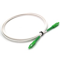Câble de raccordement en fibre optique FTTH 3.0mm G657A2 blanc 1.5m 2m SCAPC Cordon de raccordement fibre optique Câbles de communication