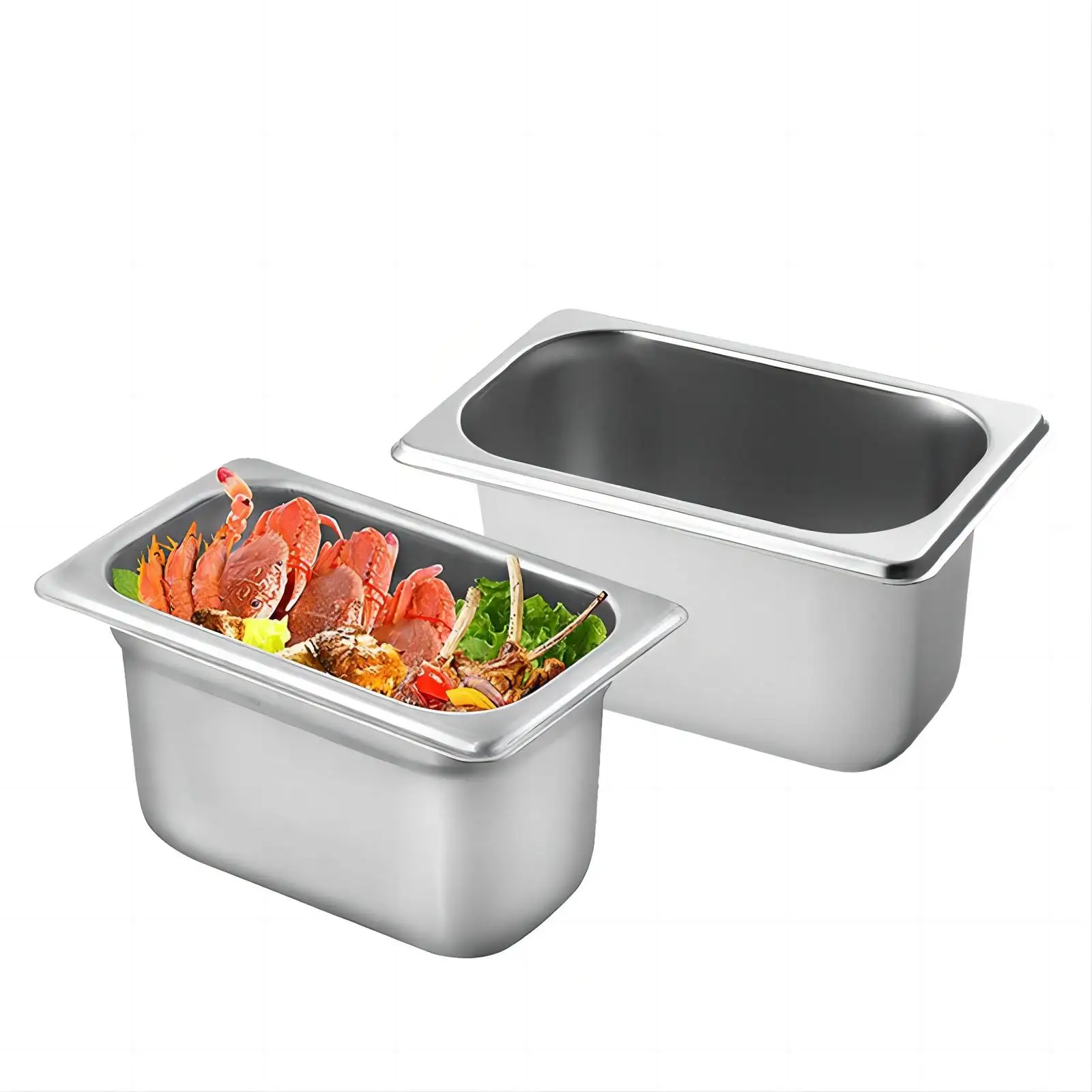 Daosheng рекламные кухонные напольные формы из нержавеющей стали для фуршета для хранения GN, контейнеры для еды, поднос для буфета, тарелка для подогрева еды