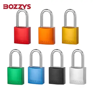 Lucchetto BOZZYS con lucchetti di sicurezza in alluminio con chiave uguali adatti per l'uso di tagout di blocco industriale su aree conduttive