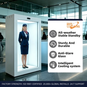 Caja Holográfica 3D Interactiva de 32 Pulgadas para Interiores, <span class=keywords><strong>Pantalla</strong></span> LCD Transparente de Tamaño Real, Gabinete con <span class=keywords><strong>Pantalla</strong></span> Táctil Antideslumbrante OEM en Tiempo Real - Product Image 4