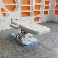 Multifunktionale Salonmöbel 4-Motoren Elektrische Gesichtsmassageliege Moderne Verstellbare Rotierende Kosmetik-Spa-Schönheitsliege