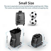 Lanzador de Pelotas de Tenis Automático Inteligente Pusun, Controlado por Aplicación, Capacidad para 120 Pelotas, Metales ABS Duraderos, Portátil