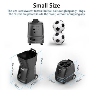 Lanciatore Automatico di Palline da <span class=keywords><strong>Tennis</strong></span> Pusun Smart, Controllato da App AI, Capacità 120 Palline, in ABS Resistente e Metallo, Portatile - Product Image 6