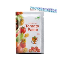 Fournisseur chinois d'emballages plats thermoscellés personnalisés pour petites sachets de sauce tomate, sauce ketchup