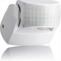 Détecteur de mouvement PIR extérieur IP65 mural orientable 3 fils 12m infrarouge AC100-240V Détection 12m/180° et 3m/360°