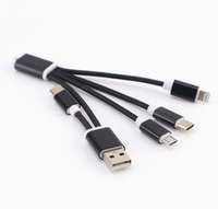 Cable de Carga 3 en 1 con Llavero de Nailon Trenzado