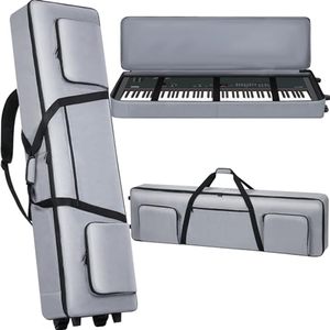 กระเป๋าใส่<span class=keywords><strong>คีย์บอร์ด</strong></span> 88 คีย์ ขายดี กระเป๋าเปียโนแฟชั่น สายสะพายไหล่ปรับได้ หูหิ้ว<span class=keywords><strong>แบบ</strong></span> Gig-Bag ทำจากไนลอนทนทาน - Product Image 2