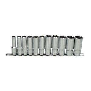 ULTIME®Jeu de 11 douilles à 6 pans avec rail de 3/8 \ "Outil Premium pour un usage professionnel - Product Image 1