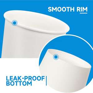 Gobelets à café jetables à paroi simple RACETOP 32 oz, paquet de 500, gobelets biodégradables pour le bureau, les fêtes et la maison, format à emporter - Product Image 3