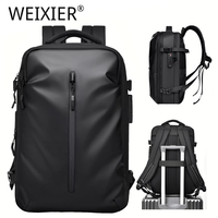 Tas Ransel Laptop Multifungsi Tahan Air dengan Kantong Vakum dan USB, Disetujui untuk Perjalanan & Bisnis