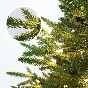 Luxury 6FT Standing Durable Fire Resistant Pine Artificial Smart Christmas <b>Tree</b> with LED <b>Lights</b> PE Decor - Product Image 2