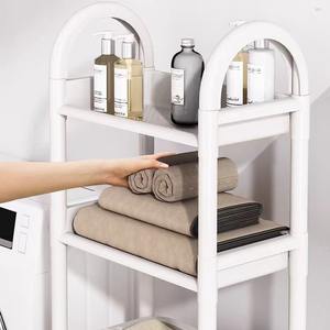 2-stöckiger Wäschekorb-Organizer mit Rollen, Schlanker Wäschesammler für Bad, Küche und Wohnheim, OEM Snap-Fold Kleiderbehälter - Product Image 2