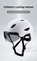 Nouveau casque pour enfants avec lunettes magnétiques détachables, casque de vélo, procédé de moulage intégré, adapté aux adolescents