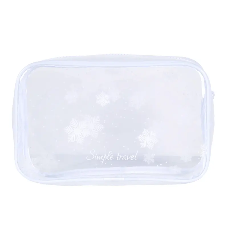 Aangepaste Transparante Cosmetische Tas Pvc Doorzichtige Vinyl Zippered Make-Up Zakje Vakantie Badkamer En Organisatie Tas