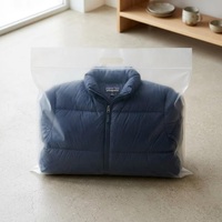 Grand sac à fermeture éclair épais avec poignée en plastique, sac à fermeture éclair pour doudoune, vêtements d'hiver, emballage de vêtements