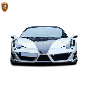 Nouvel arrivage : Kit carrosserie style MSY en fibre de carbone pour Ferrari 458 (lame avant, pare-chocs, capot moteur) - Product Image 2