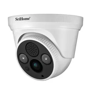Srihome SH030B 3MP POEワイヤレスWiFiカメラ夜間赤外線暗視検出監視IPカメラ