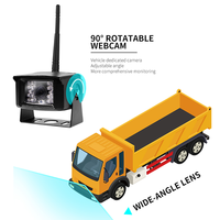 Kit Moniteur de Caméra de Recul Sans Fil AlwayCare DP240-1 IPS/OLED TFT LCD 7 Pouces Quad avec USB 150m Extérieur AHD pour Camions