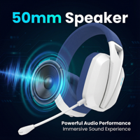 Casque de jeu tri-mode PJT-DEP2492, ultra-léger, microphone détachable, RGB, 900 mAh