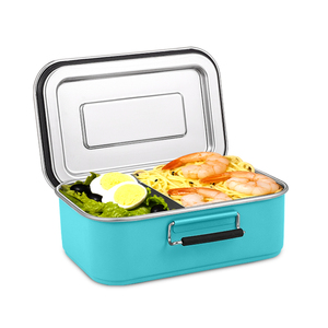 ODM Square Custom Leakproof BPA free Lunchbox stainless steel Bento Lunch Box With stainless steel lunch box