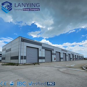 Entrepôt préfabriqué économique en structure métallique préfabriquée, bâtiment de stockage à bas <span class=keywords><strong>prix</strong></span>, atelier préfabriqué - Product Image 1