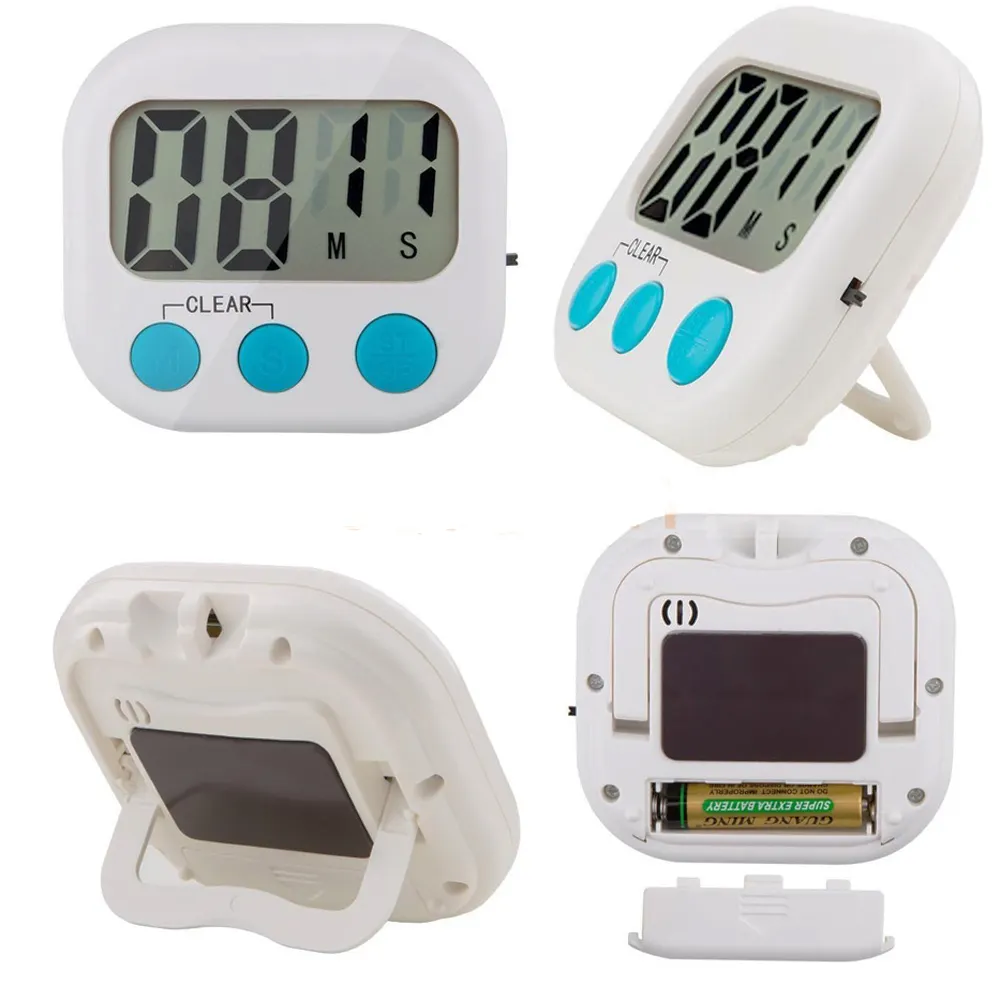 Mini LCD Digital Cooking Timer Countdown Loud Clock Alarm Kitchen Timer Reminder with Magnetic