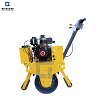 Mini-rouleau compresseur routier de 500 kg avec moteur à essence de 13 CV, directement de l'usine pour la construction